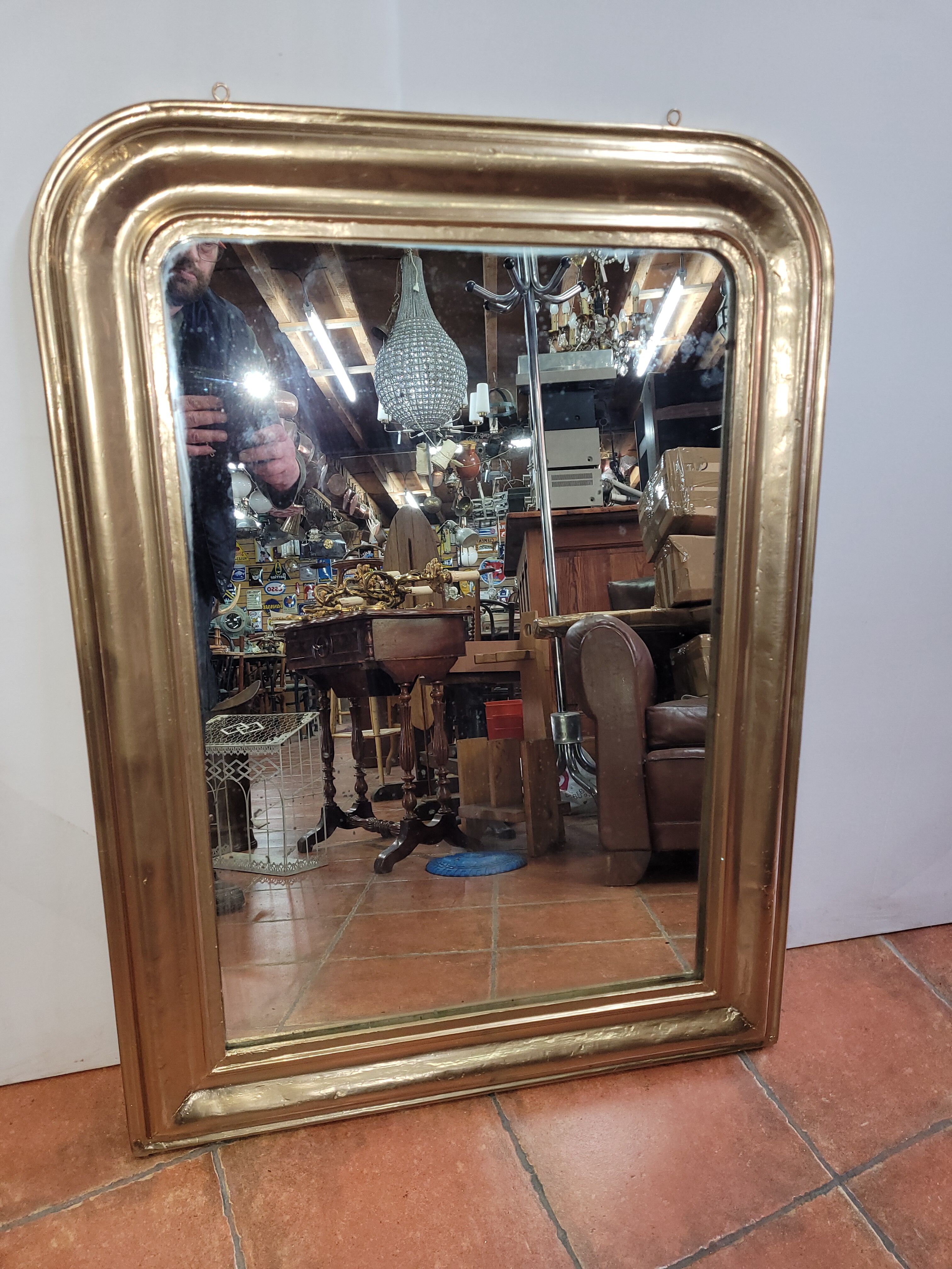 Mirror Louis Philippe old gilded 103x76cm
