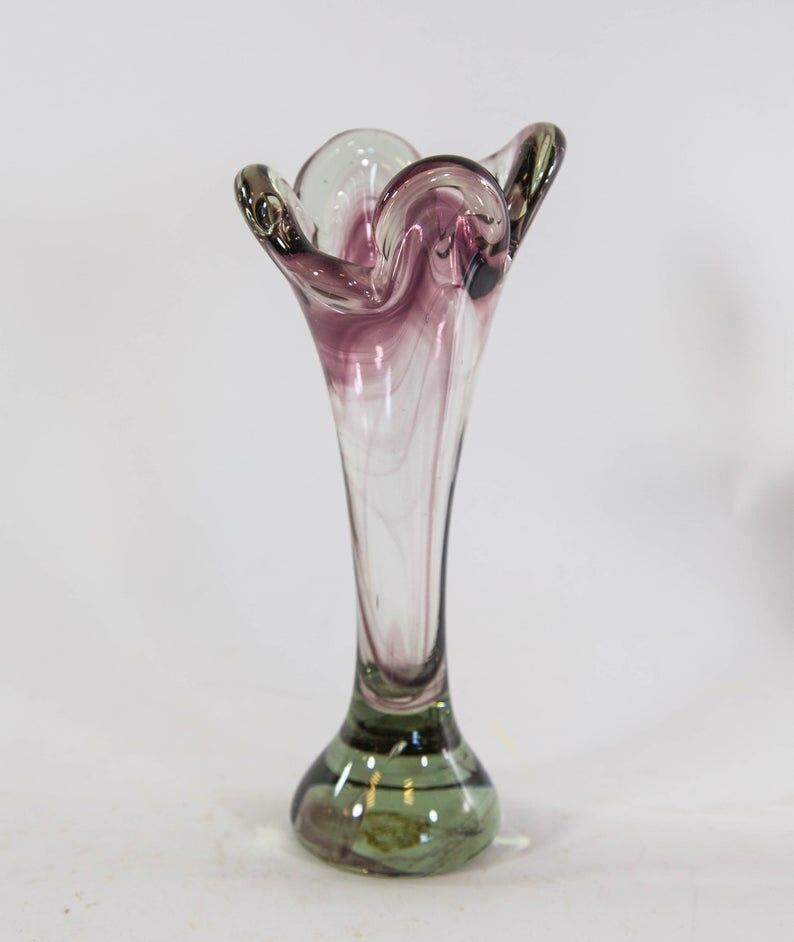 Set of 3 Murano vases 70s