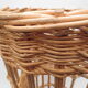 bread basket / handmade umbrella door in honey-coloured wicker