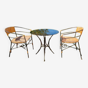 Wrought iron garden table set