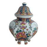 Delft earthenware covered vase