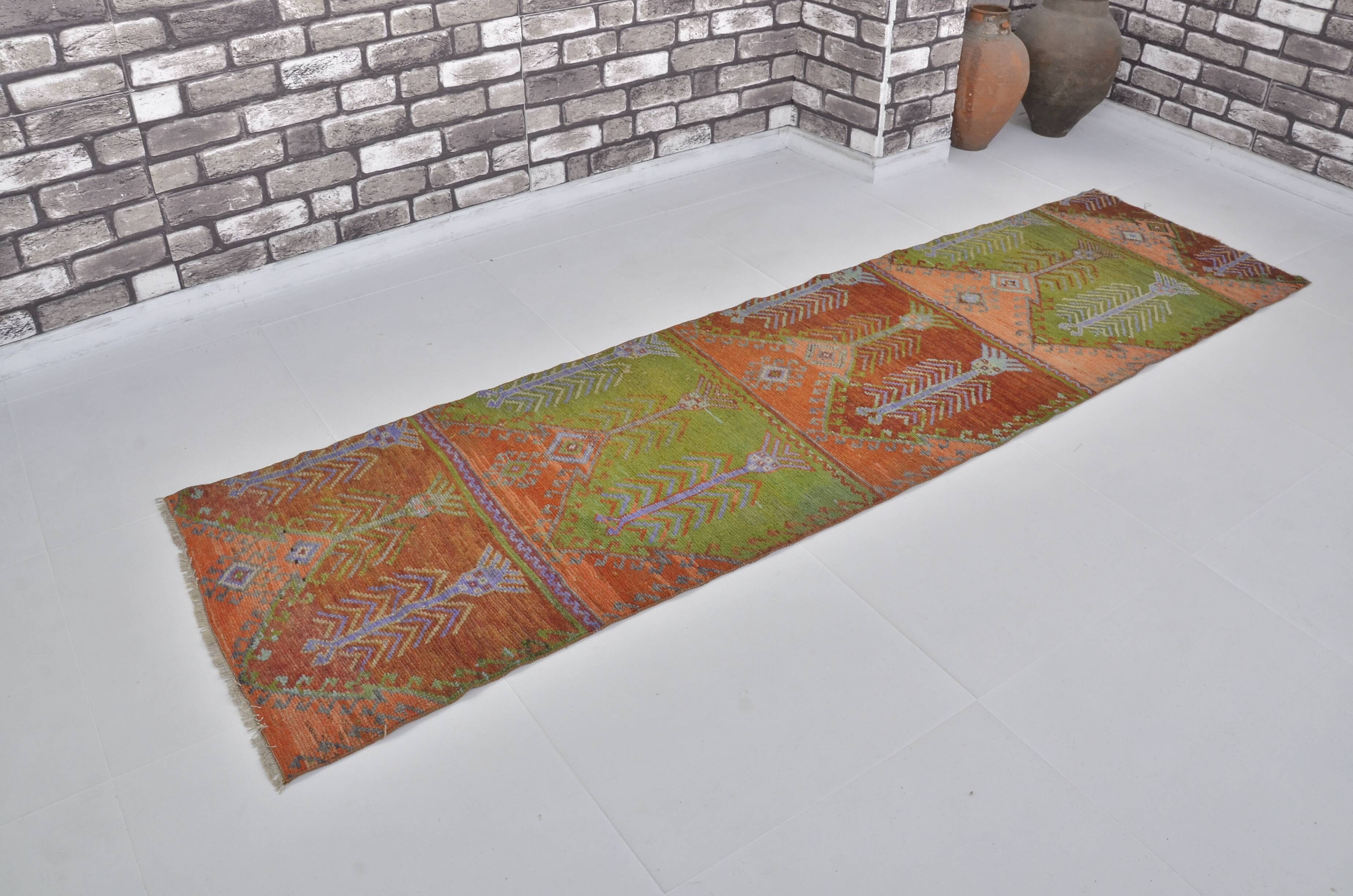 Colorful Vintage Handknotted Vintage Runner sku 1247