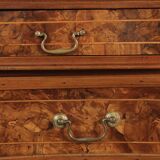 Antique Baroque Walnut Furniture 3 Drawers Italy 18th Century