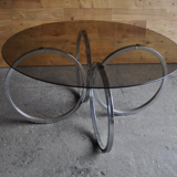 Mid-Century Tubular Chrome Coffee Table, 1960s