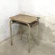 Simple school desk from 1960 with locker.