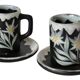 Duo of Vallauris Fourmaintraux cups