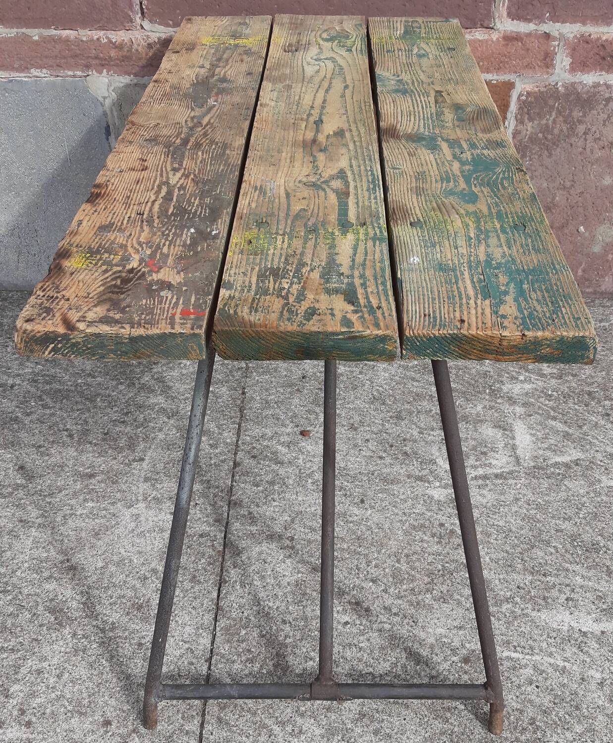 Folding workshop table