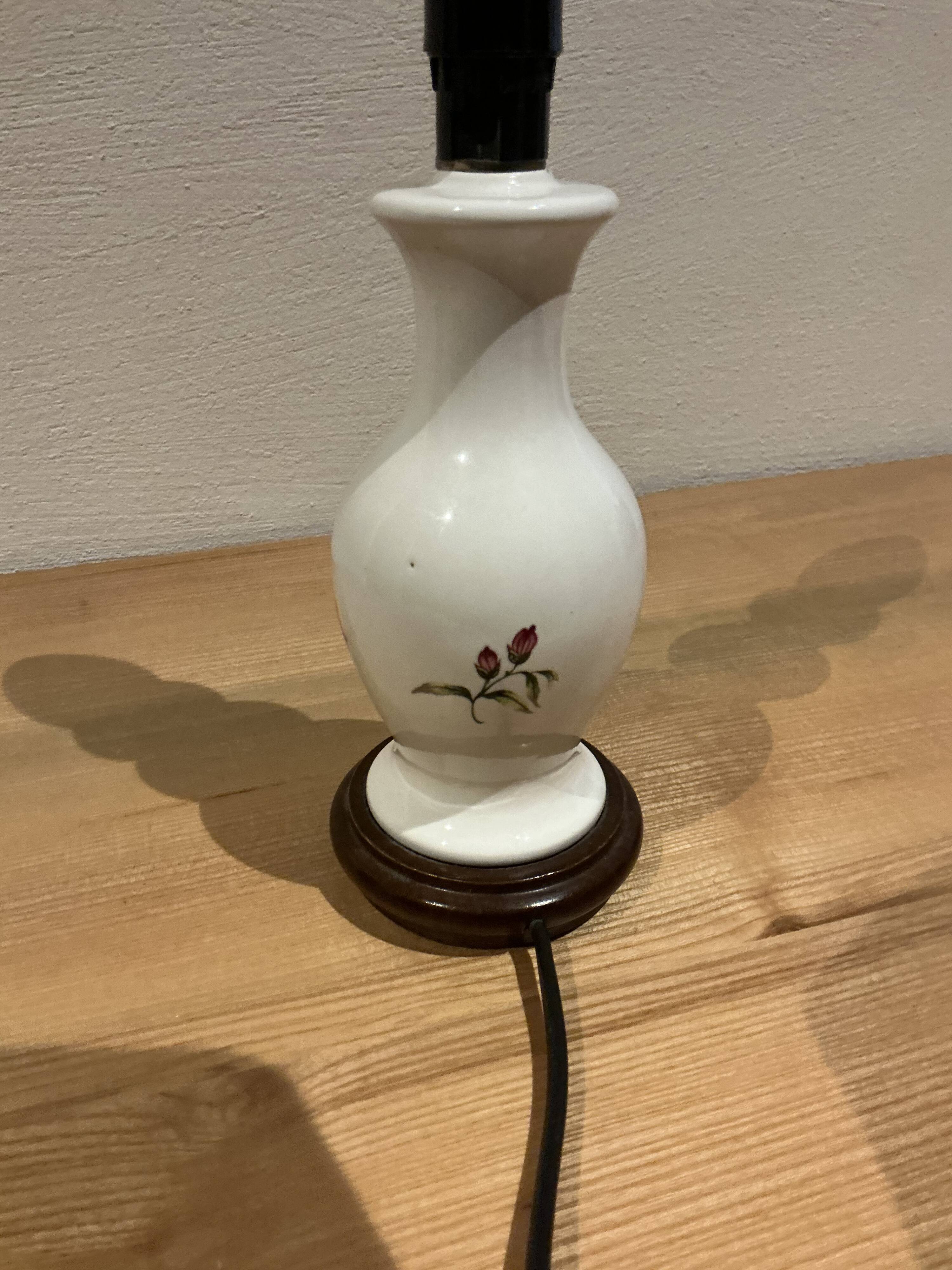 Pied de lampe balustre en ceramique