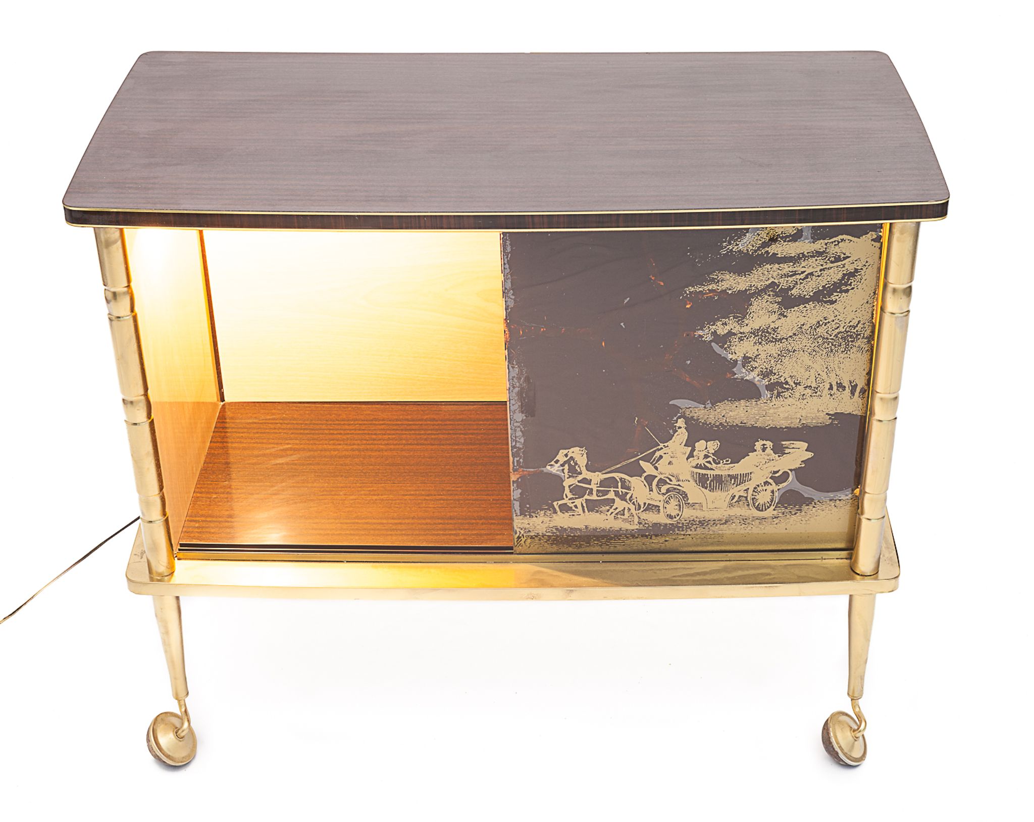 Bar électrifié à roulettes, 1960