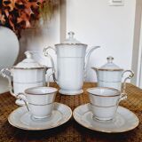 Coffee Service 12 Complete Services in Limonge France Model Versailles Porcelain