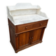 Meuble de toilettes marbre blanc vintage 1950