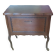 Commode bar en chêne à roulettes