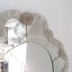 Italian Venetian Murano Floral Wall Mirror