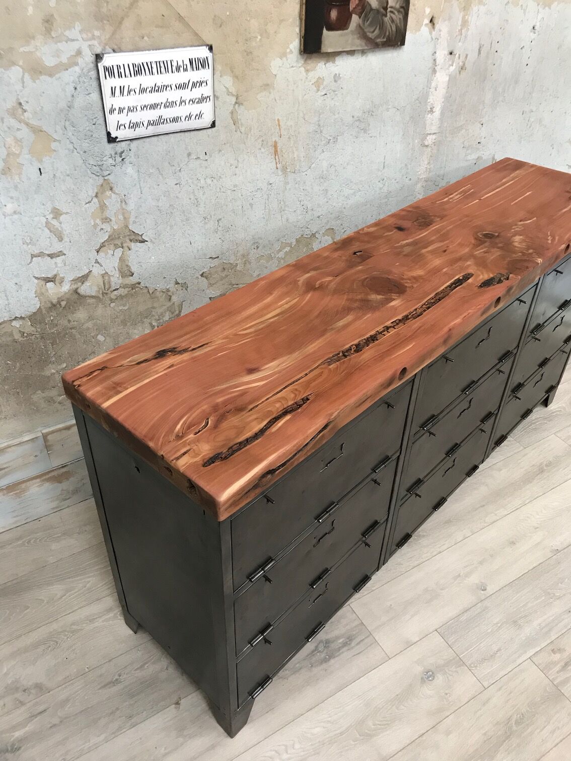 Industrial sideboard