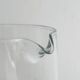 Engraved glass pitcher, wheat ears decoration
