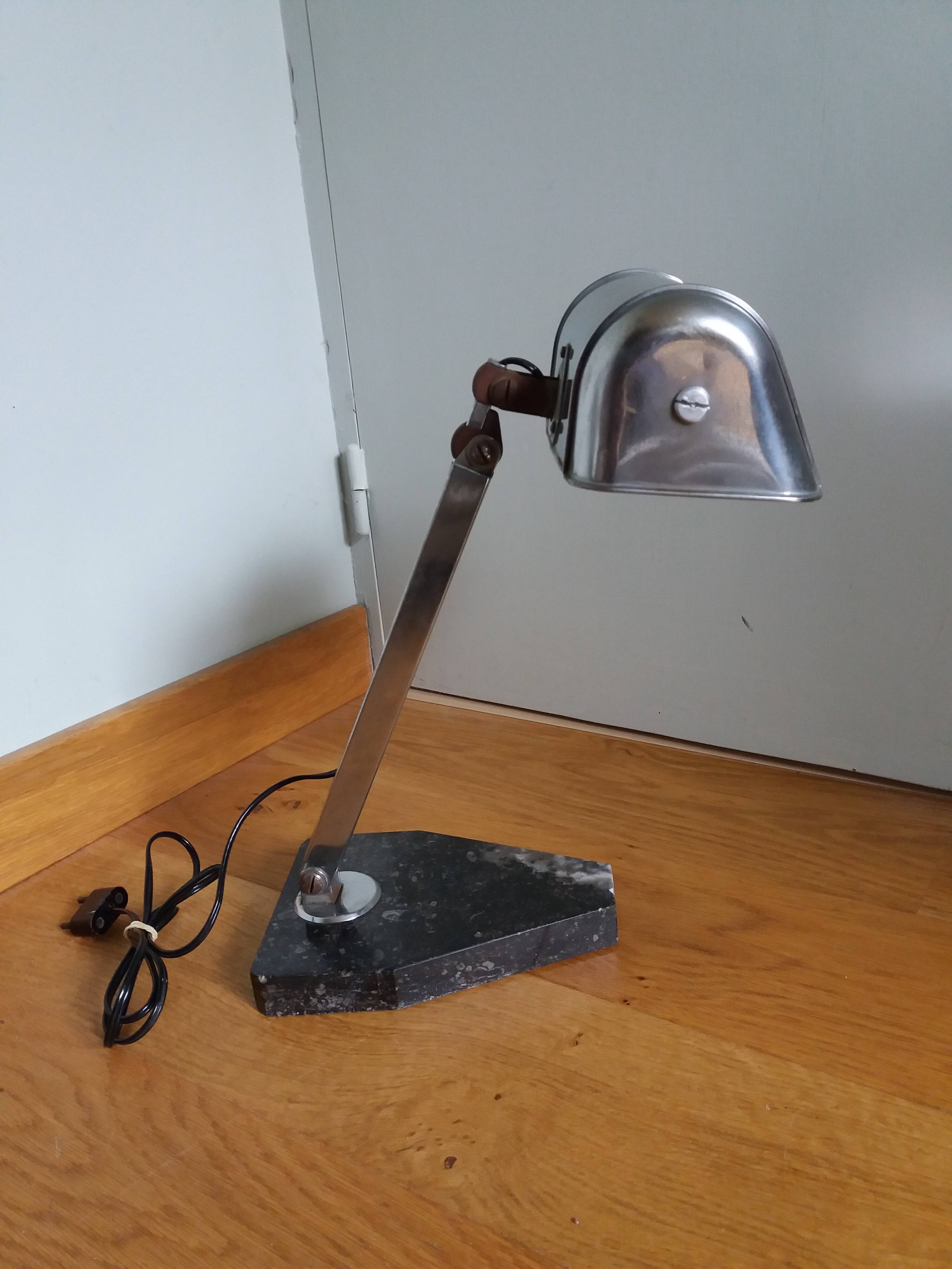 Art Deco “French craftsmanship” articulated lamp