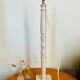 Lamp foot baluster patina old aged white