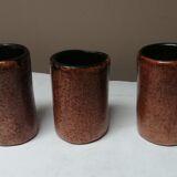 Set of 3 pots signed sirkka 78