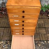 Vintage drawer unit with Bakelite knobs 1950
