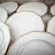 Set of 11 flat plates in Limoges porcelain by Maison Lanternier & C.