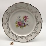 6 flat plates "Digoin Sarreguemines" model Arabesques