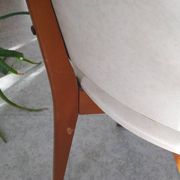 Vintage 1950s 60s dining room chair with tapered legs