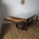 Table architecturale style Art Déco & tiroirs secrets (1970)
