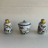 Cloisonne salt and pepper box