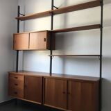 Scandinavian modular bookcase Pira Mobel system year 60