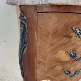 Louis XV Marquetry Style Bedside