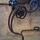 1950s wrought iron console
