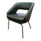 Vintage conference armchair in green skai Roset SNA
