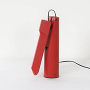 Red picchio desk lamp by isao hosoe for luxo, 1980s