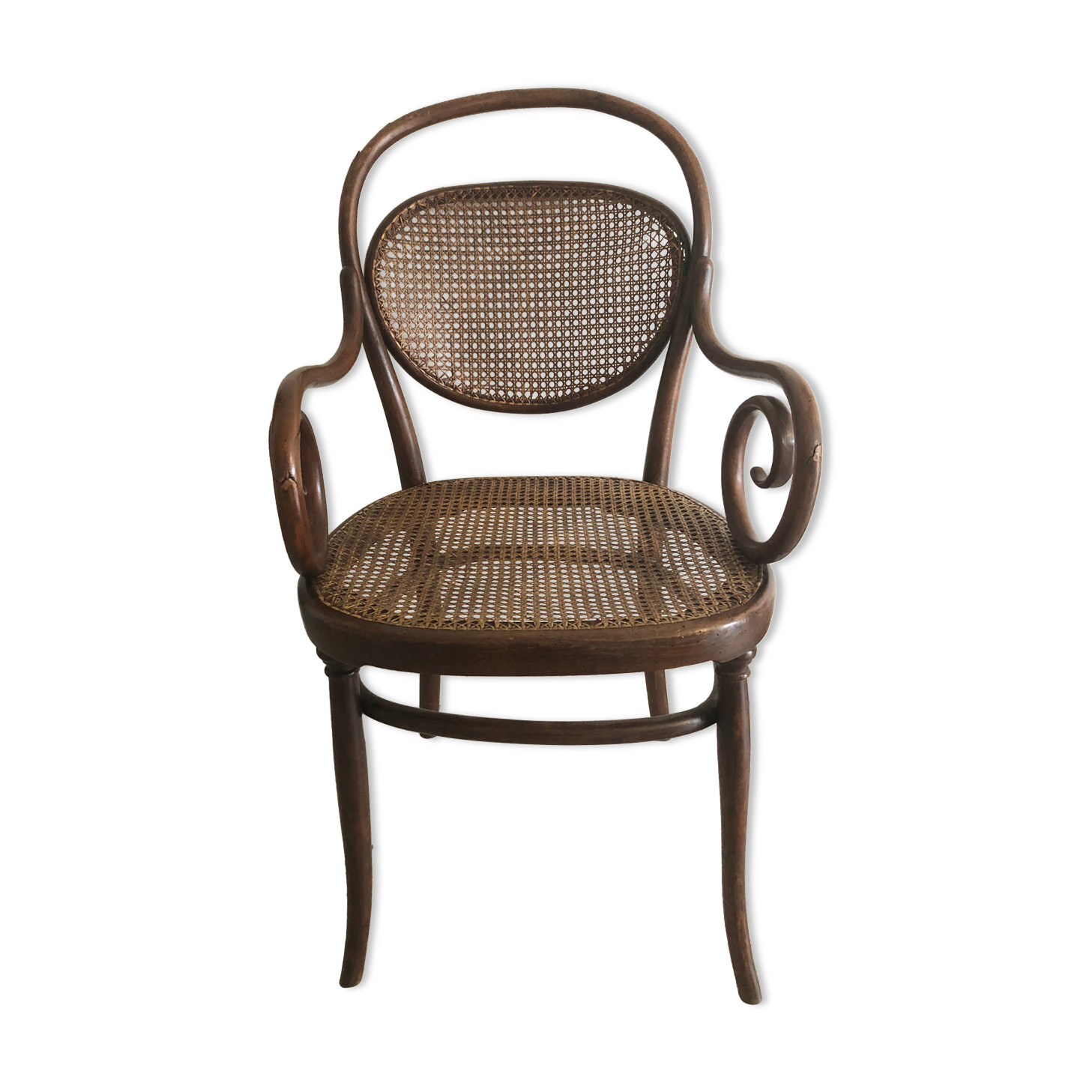 Canned Thonet armchair