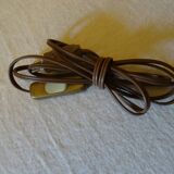 Vintage rattan and wicker lamp