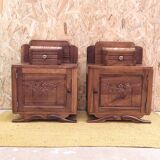 Pair of Art Deco bedside tables