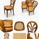Round Solid Wood Dining Table + Extensions and Chairs