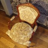 Louis XV style convertible armchair