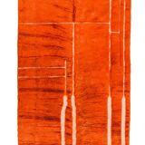Moroccan Berber rug Mrirt orange terracotta
