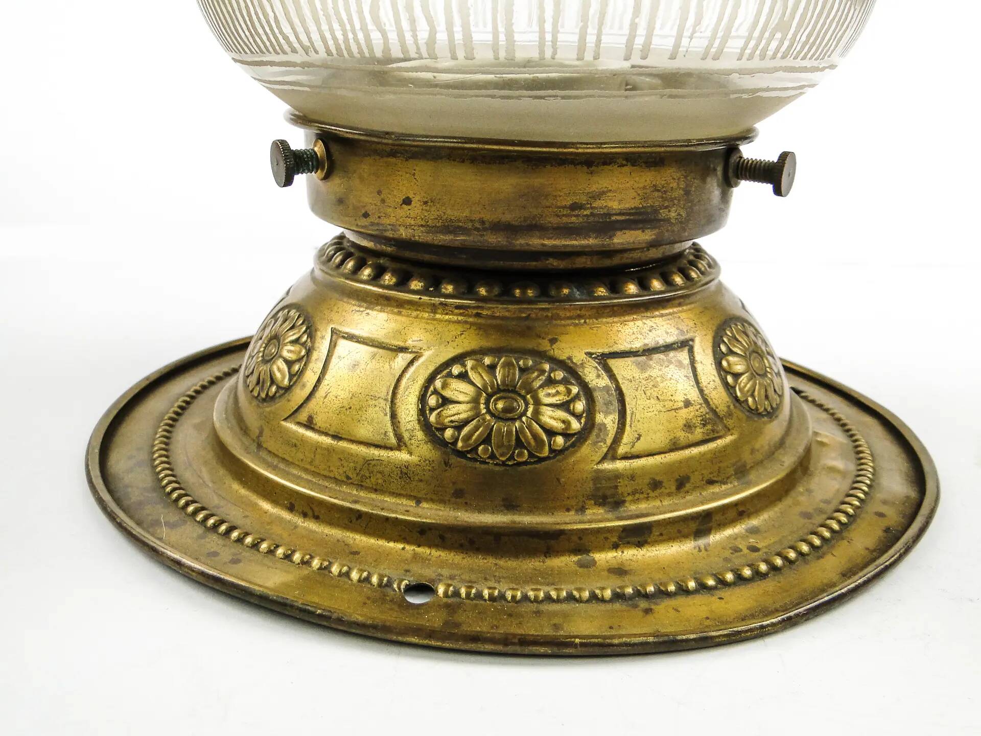 Ceiling lamp, Art Nouveau, frosted glass, Austria, 1930s