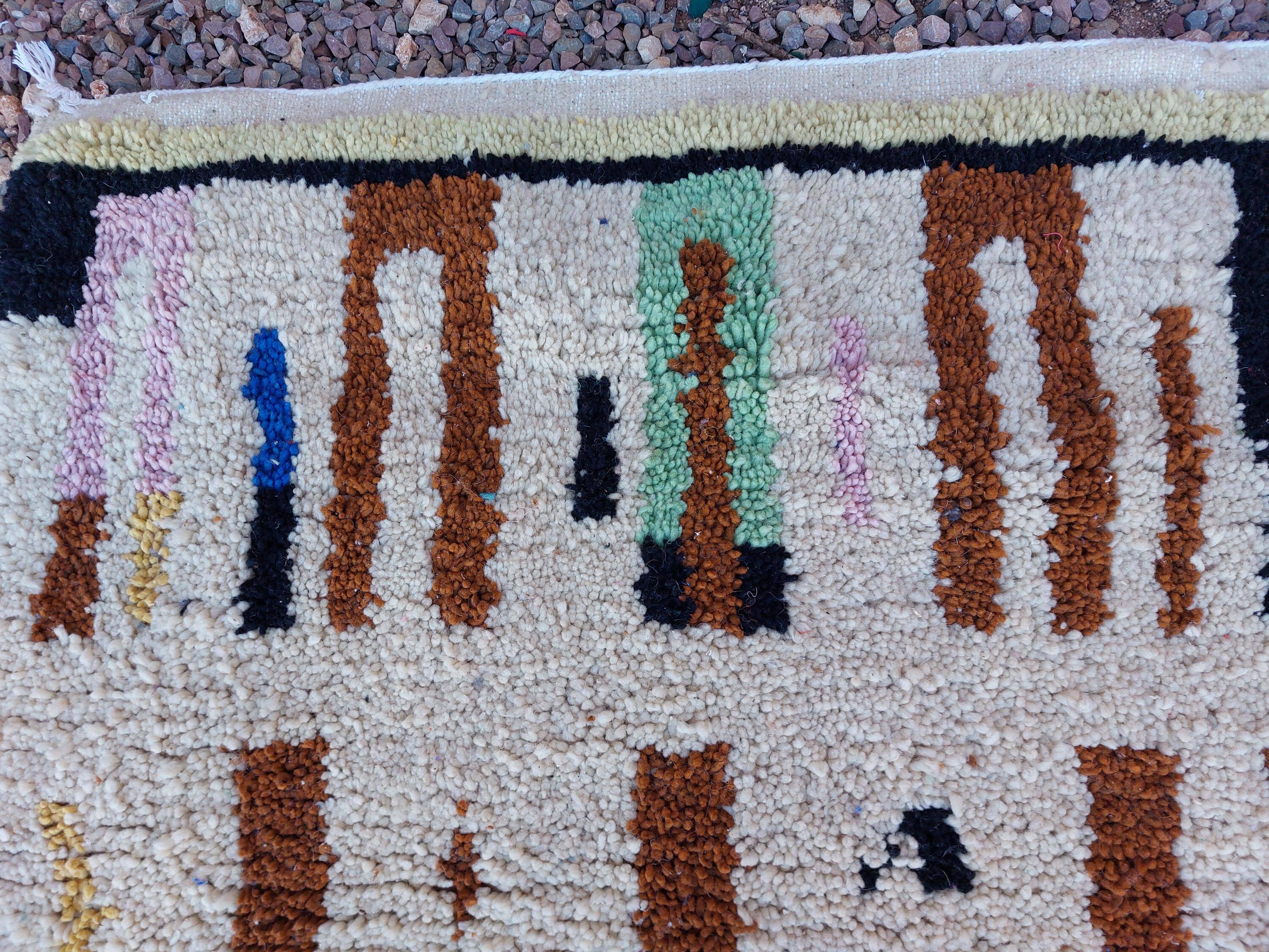 Handwoven Moroccan rug 3x2 m