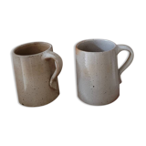 Two marsh stoneware cups