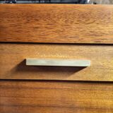 Scandinavian teak curtain cabinet