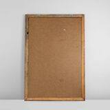 Antique French Facet-Cut Mirror in Carved Wood, circa 1850