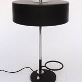 Designer desk lamp 1950, lacquered metal and chrome.
