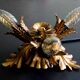 Banci firenze gilded flush mount italian wall lamp, 1960s