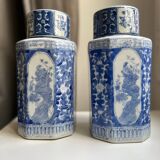 Paire de pots à thé ou pots à gingembre