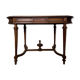 Ceremonial table or Louis XVI desk in walnut around 1850