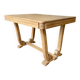 Table art déco en chêne + rallonges