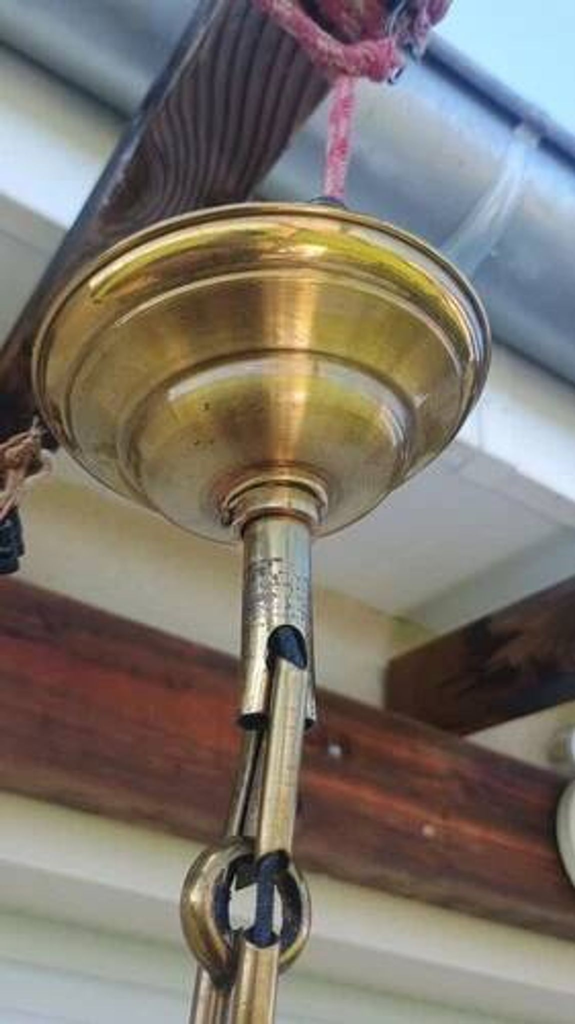 Magnificent Art Deco luminaire chandelier with 5 glass disc lights DLG SUBES ADNET LELEU